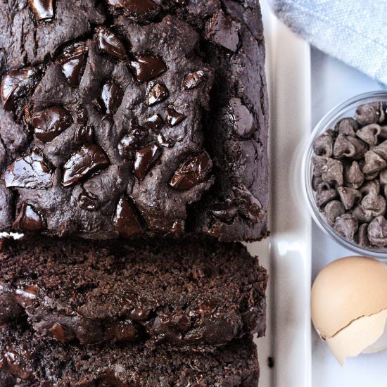 The BEST Chocolate Banana Bread