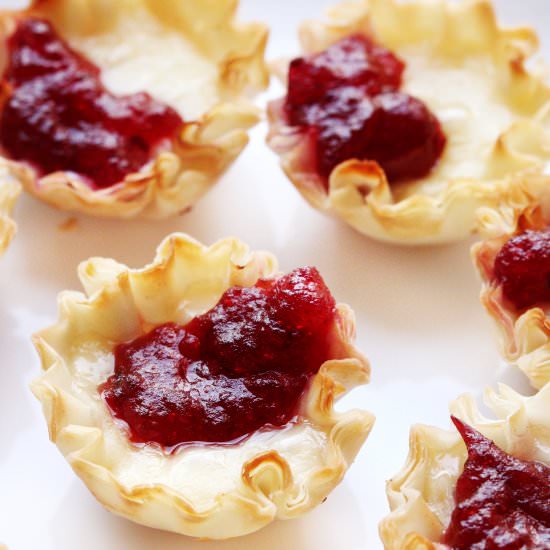 Brie & Cranberry Tarts