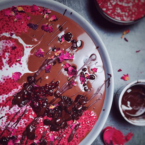 Beetroot Chia + Chocolate Pudding