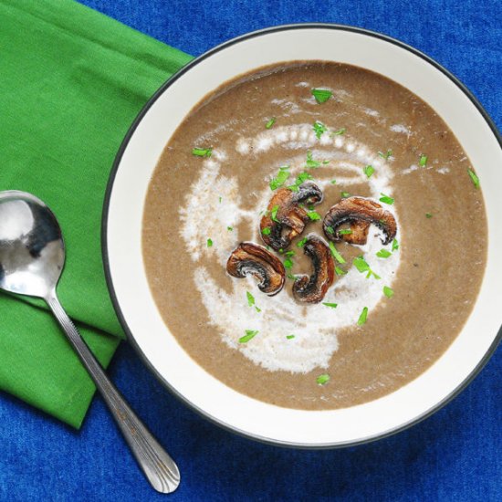 Creamy Portabella Mushroom Bisque