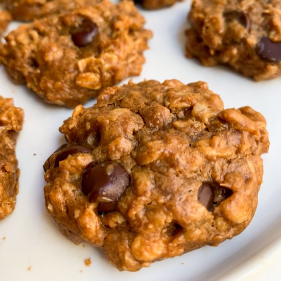 PB & Chocolate Chip Oatmeal Cookies