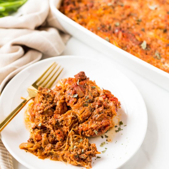 Baked Spaghetti Squash Casserole