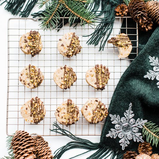 Pistachio Shortbread Cookies