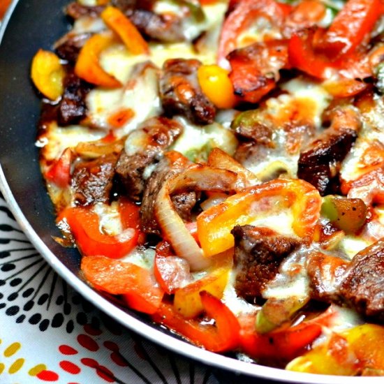 Steak and Cheese Skillet