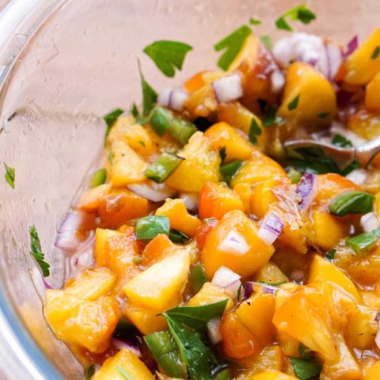 Grilled Peach Salsa