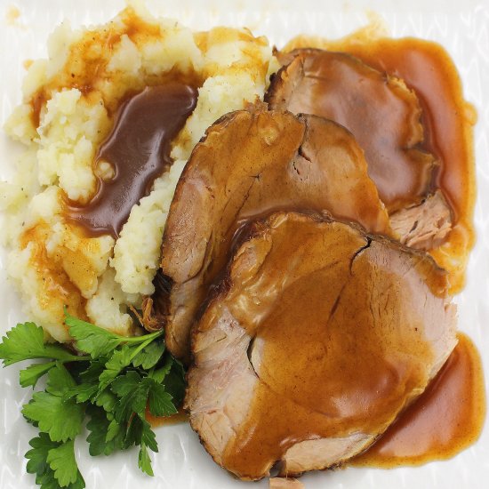 Homestyle Pork Roast (Slow Cooker)