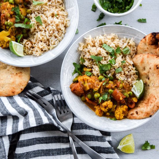 Cauliflower Curry Bowl