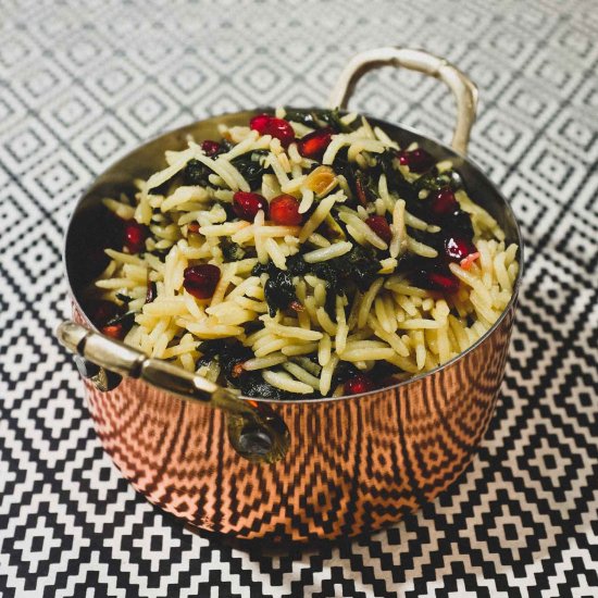 Moroccan Silverbeet with Rice