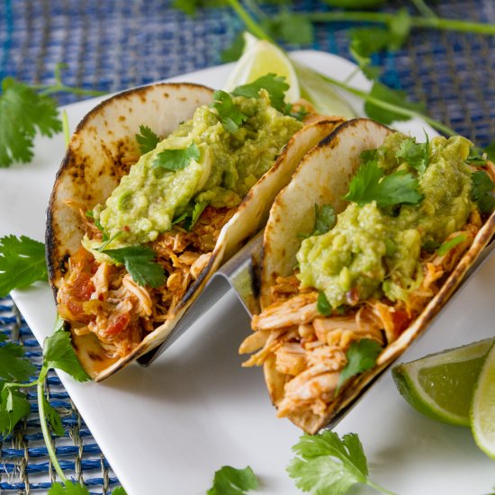 Crock Pot Chicken Tacos