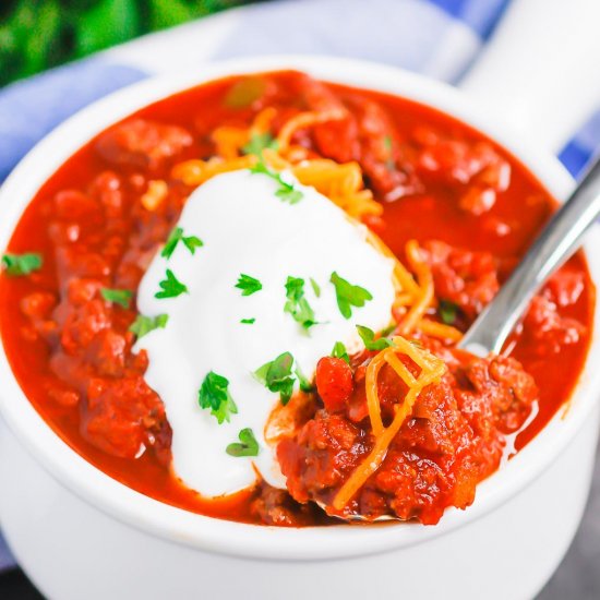 Instant Pot No Bean Chili