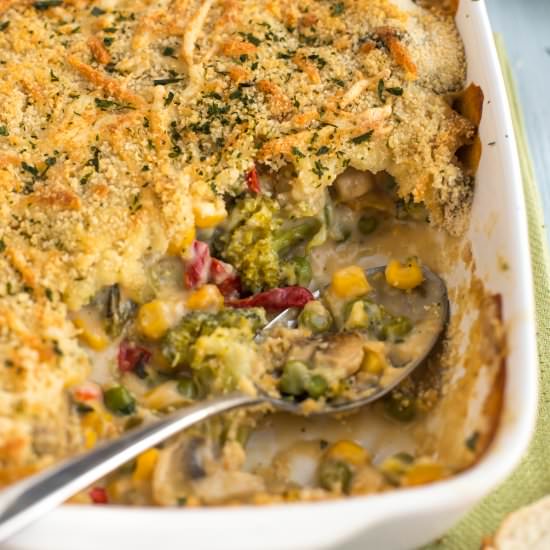 Creamy veggie bake