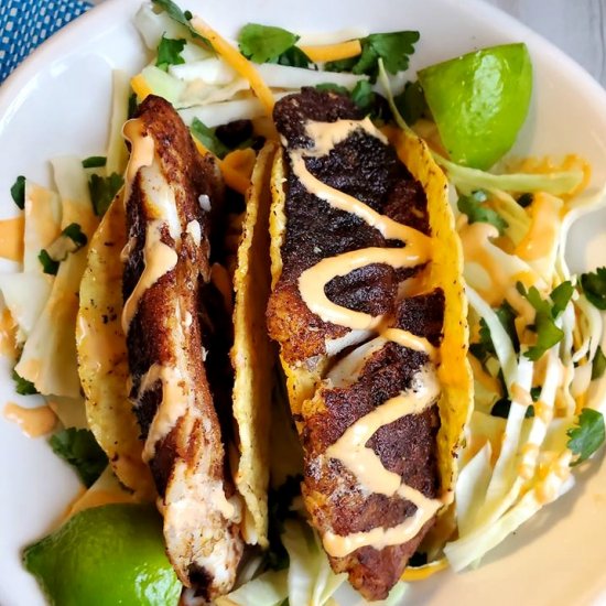 Blackened Tilapia Fish Tacos