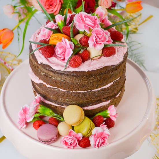 Chocolate Cake with Raspberry