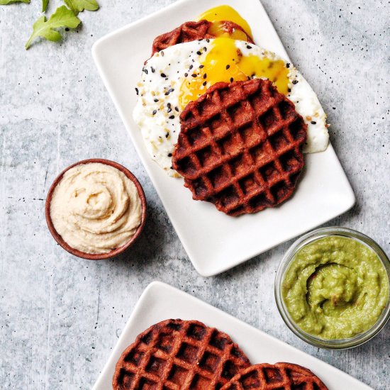 Tomato Basil SAVORY Waffles