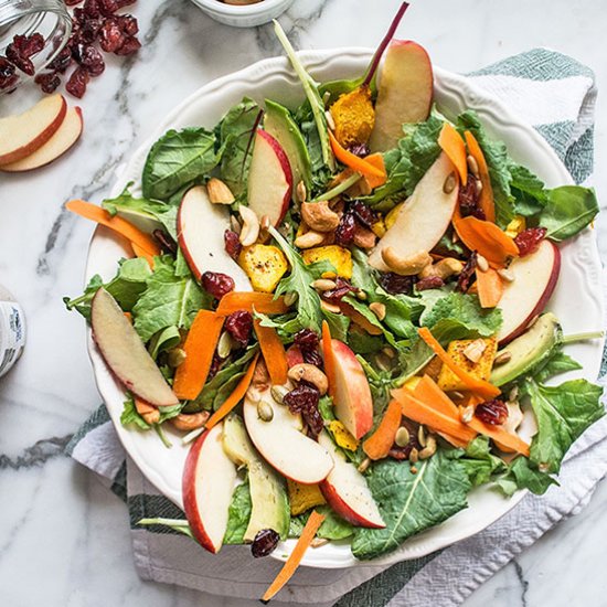 Vegan Butternut Squash Cashew Salad