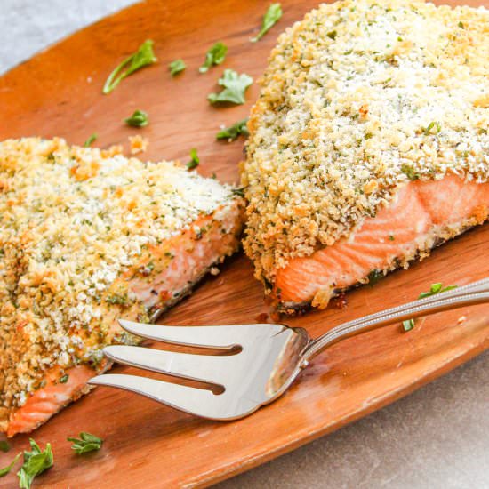 Dijon Panko Crusted Salmon