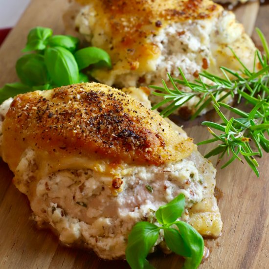 Cheesy Herb Stuffed Chicken Breasts