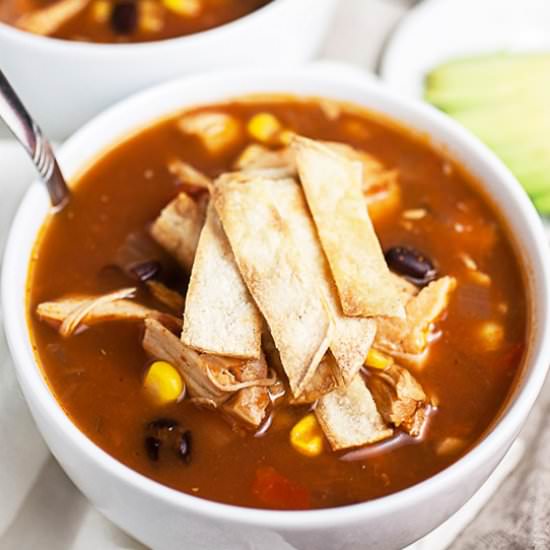 Crockpot Tortilla Soup