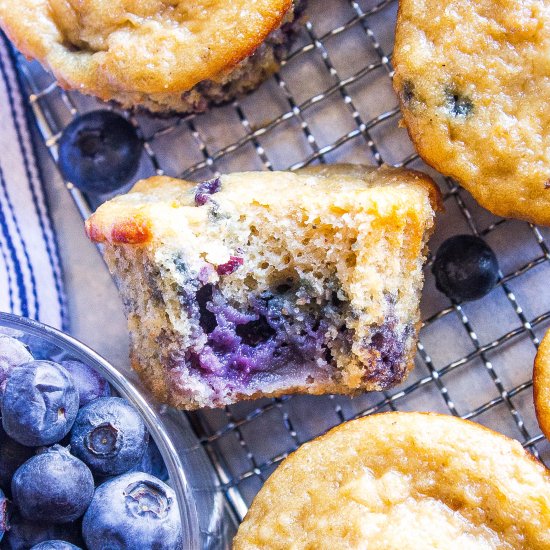 Blueberry Oatmeal Breakfast Muffins