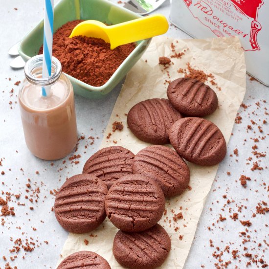 Chocolate Fork Biscuits (Vegan)