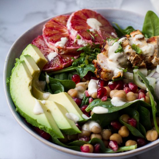 Lemon Chicken Winter Salad