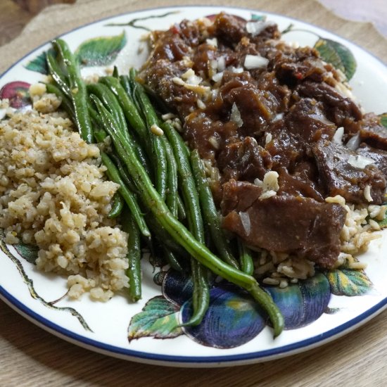 Slow Cooker Sweet and Spicy Beef