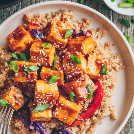 Sesame Ginger Baked Tofu