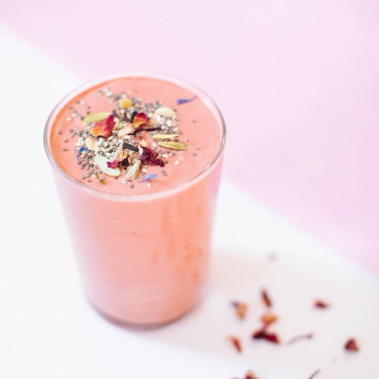 Almond Butter Pink Beet Smoothie