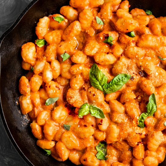 Vegan Gnocchi Tomato Cream Sauce