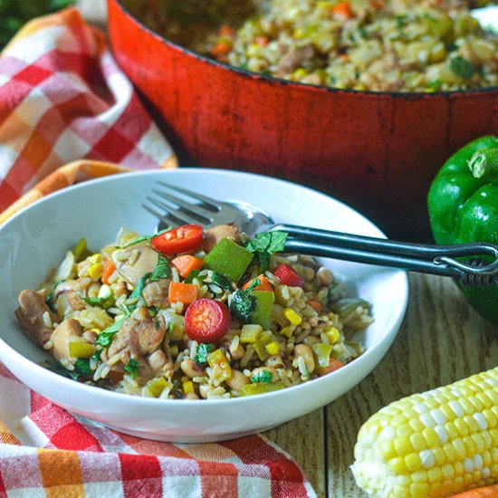 Brown Sugar Chicken Fried Rice