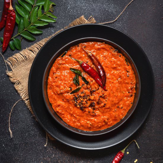 Red Coconut Chutney