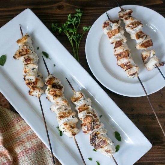 Grilled Chicken Kebabs