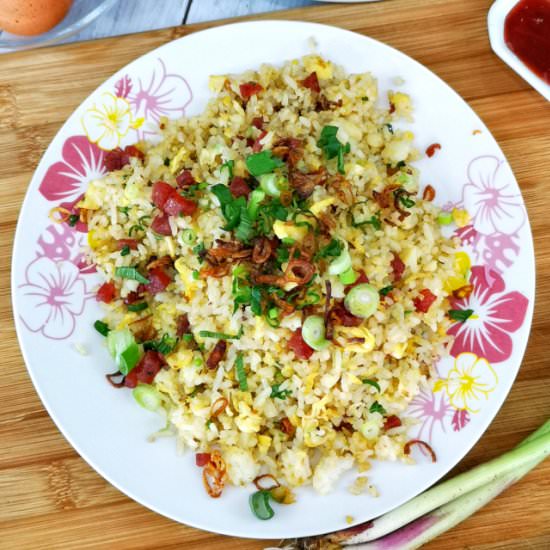 Chinese sausage fried rice 臘腸炒飯