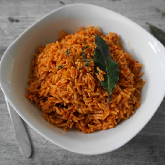 Jollof Rice with Basmati Rice