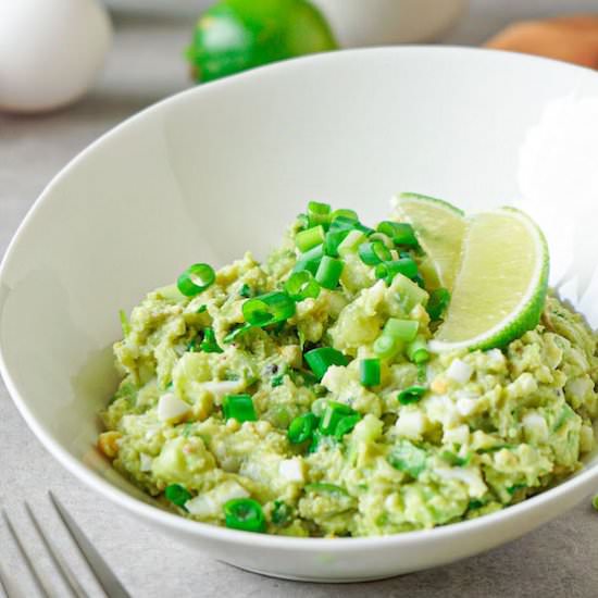 Keto egg salad with avocado