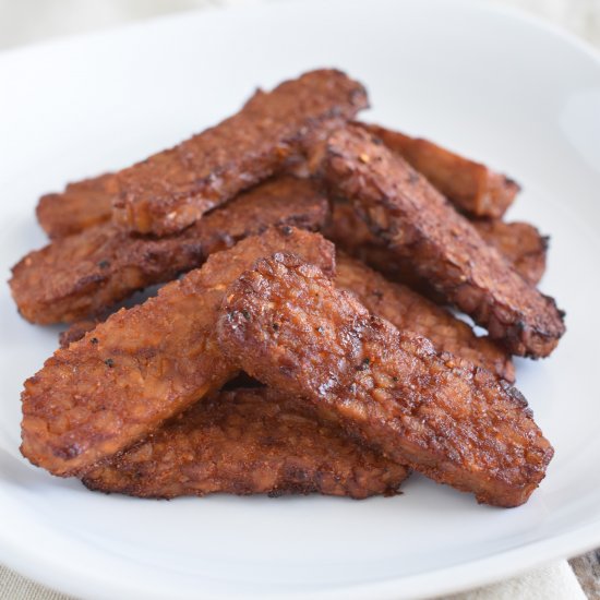 Air Fryer Tempeh Bacon