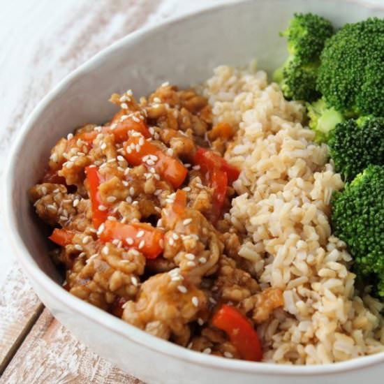 Orange Chicken Bowls