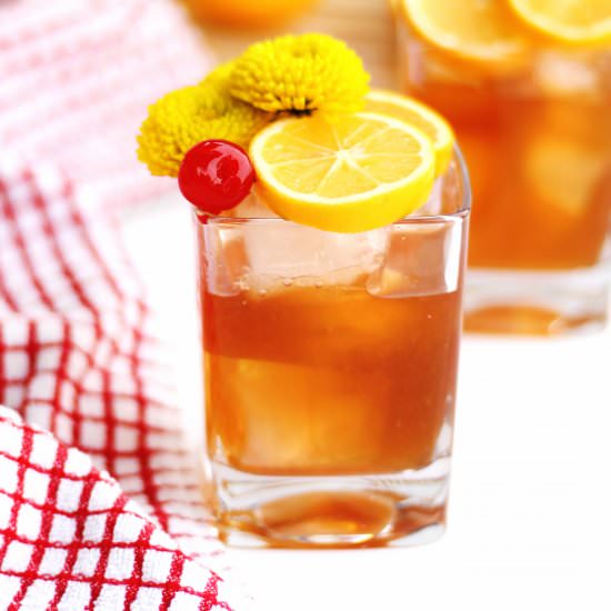 Meyer lemon old fashioned