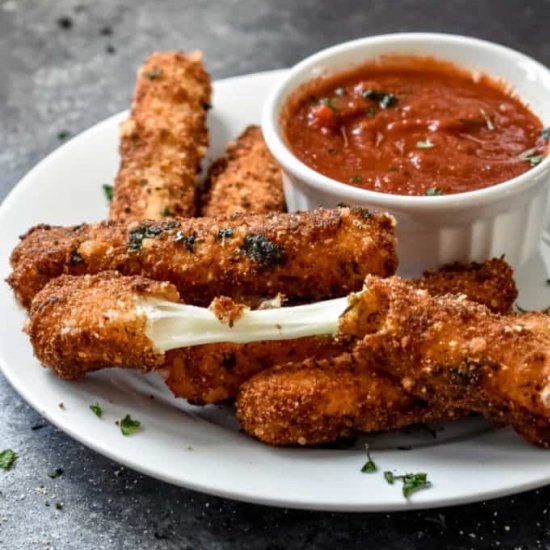 Homemade Mozzarella Sticks