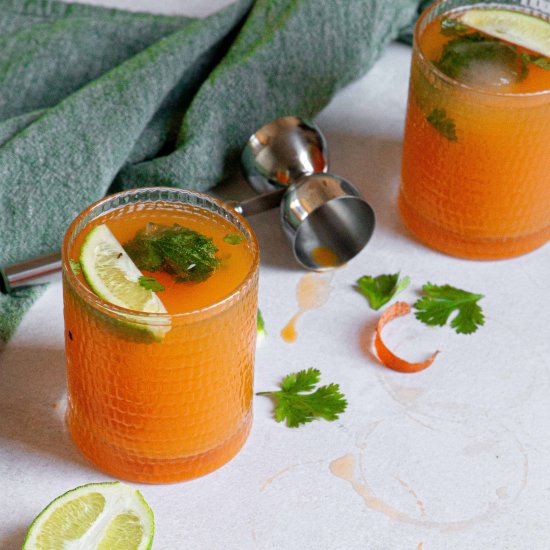 Smoky Carrot Cocktail