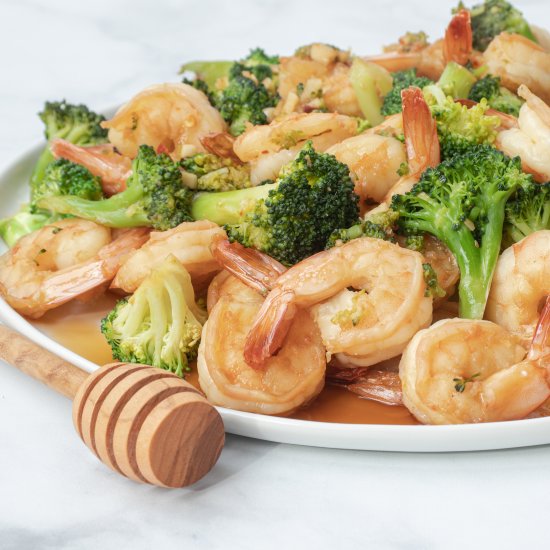 Honey Soy Shrimp and Broccoli