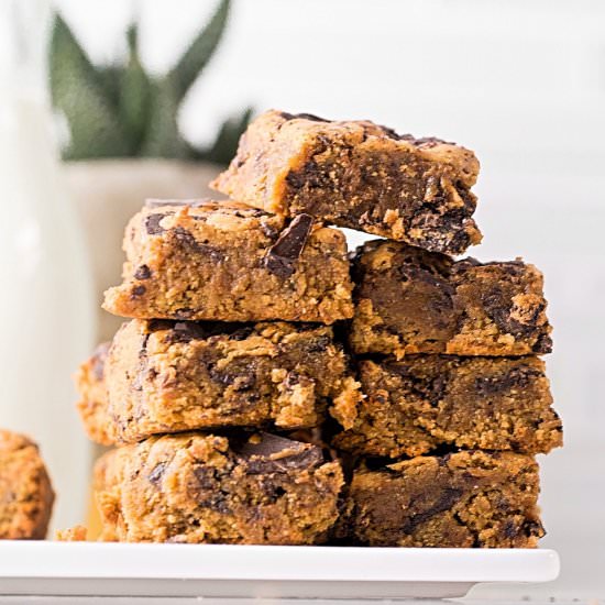 Flourless Cashew Butter Bars