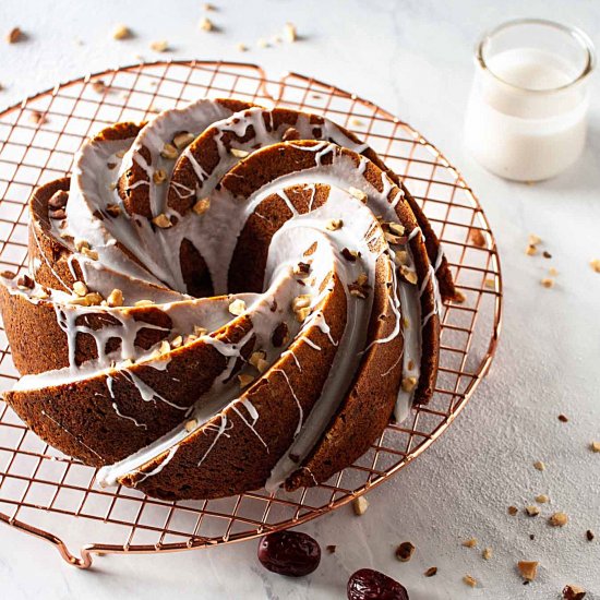 Jujube Date Almond Bundt Cake