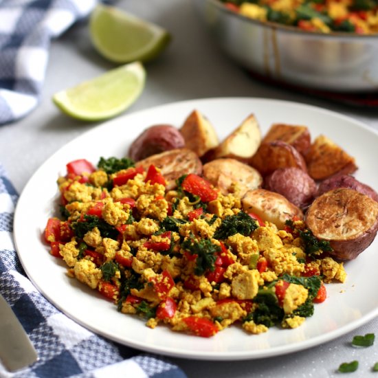 Tofu Scramble with Kale & Potatoes