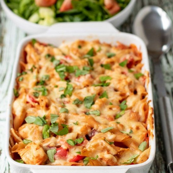 Chicken and Chorizo Pasta Bake