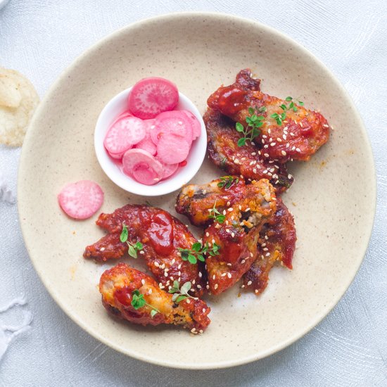 Spicy Korean Chicken Wings