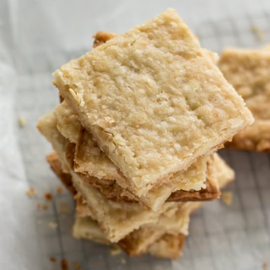 Almond Coconut Cookie Bars