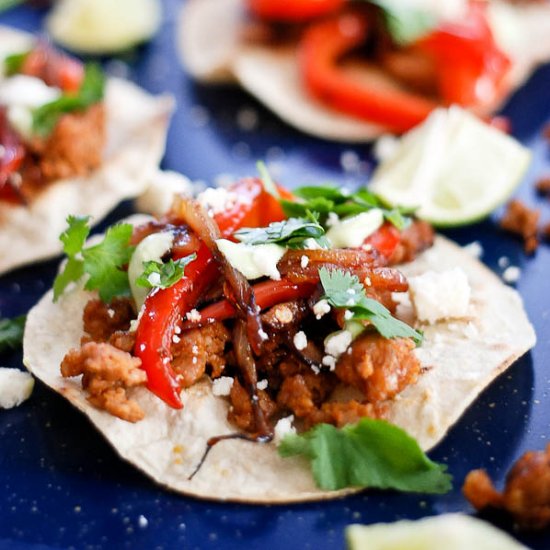 Chorizo And Red Pepper Tostadas