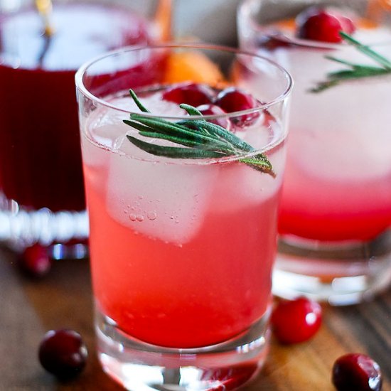 Cranberry Orange Shrub Mocktail