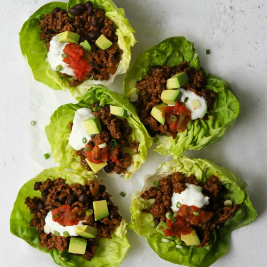 Taco Lettuce Cups